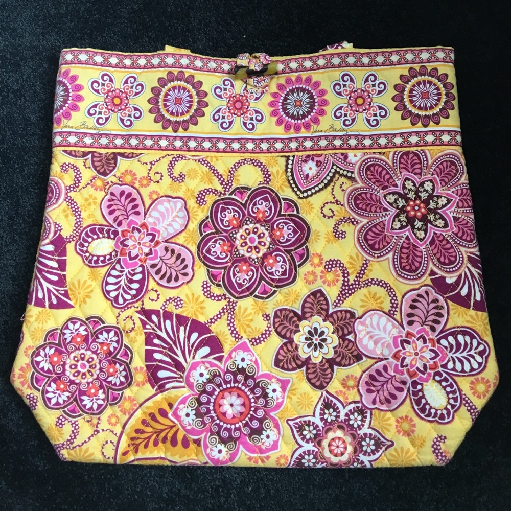 Bali Yellow Vera Bradley tote - great condition!